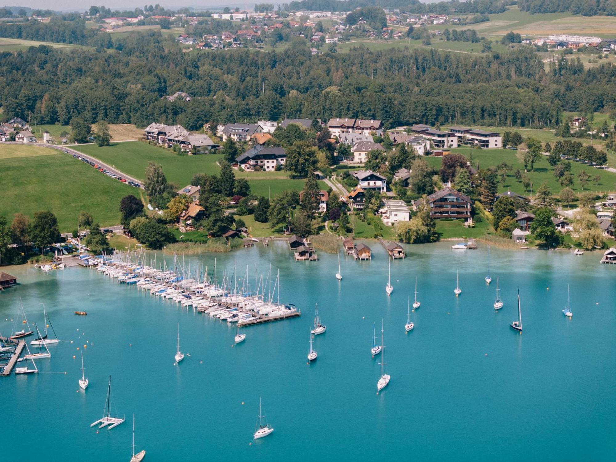 Hotel Alpenblick Attersee Buitenkant foto